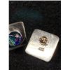 Image 2 : Pair 925 Sterling Silver with Venetian Glass Stone Earrings