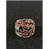 Image 1 : Gorgeous Sterling Silver with Pink Gold Ring, Set with One Genuine Tested Diamond