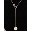 Image 2 : 925 Sterling Silver Chain with Rhinestone Ball Pendant Necklace