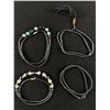 Image 1 : Collection of Black Alaskan Necklaces