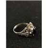Image 2 : 925 Sterling Silver Ring With Black Onxy and Gold