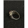 Image 2 : Beautiful 925 Sterling Ring with Genuine Red Stone