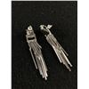 Image 2 : 925 Silver Unusual Dangle Earrings