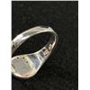 Image 2 : 925 Sterling Silver with 3 Genuine Diamonds (Tested) Initial Ring, Blank Never Engraved