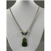 Image 1 : Vintage Carved Jade Inuit Pendant with Chain