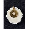 Image 2 : Fabulous Vintage Carved Rose Pendant & Scarf Clip- Great Qulaity