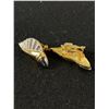 Image 2 : 1980's Metallic Statement Earrings by Butler- Unique Style of Mixed Metals