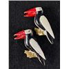 Image 1 : Pair of Vintage Enamaled Toucan Pins/Brooches