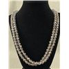 Image 1 : Beautiful Double Strand Crystal Necklace with Interesting Clasp