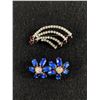 Image 1 : Lot of 2 Nice Vintage Rhinestone Brooches.