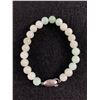 Image 1 : Beautiful White and Green Burmese Jade Bracelet