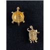 Image 2 : Lot of 2 Very Cute Vintage Gemstone Turtle Pins/Brooches