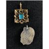 Image 2 : 2 Lovely Vintage Pendants. 1 Turquoise and 1 Blue Stone
