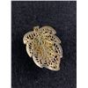 Image 2 : Vintage Gold Tone and Turquoise Stone Pendant
