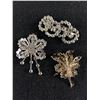 Image 2 : Lot of Stunning Crystal Brooches/Pins.