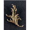 Image 2 : Beautiful Gold Tone Floral  and Small Crystal