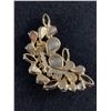 Image 2 : Interesting Vintage Brooch with Milk Glass & Rhinestones.