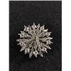 Image 2 : Beautiful Clear Crystal Rhinestone With Green Accents Brooch/Pin