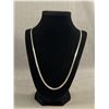 Image 1 : Extra Length 925 Sterling Silver Italy Chain Necklace