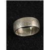 Image 1 : Vintage Haida Engraved Wolf Sterling Silver Ring Band Signed D. Nescoteaux S/S