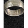 Image 2 : Vintage Haida Engraved Wolf Sterling Silver Ring Band Signed D. Nescoteaux S/S