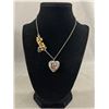 Image 1 : Vintage Servane Gaxotte Paris Heart Locket Pendant Necklace