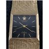 Image 2 : Unauthenticated Gold Plated Rolex Geneve Cellini Quartz Watch. Black Dial, Needs Battery Replaced