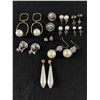 Image 2 : Large Collection of Pearls Earrings All In Pairs