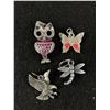 Image 2 : 9 Vintage Micellaneous Charms or Pendants