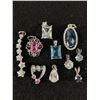 Image 2 : Collection Of Vintage Pendantswith Miscelllaneous Gemstones