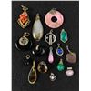 Image 1 : Collection of Miscellaneous  Vintage Semi Precious Stone Pendants