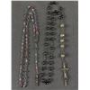 Image 4 : 4 Antique Or Vintage Rosaries & 3 Religious Vintage Necklaces