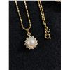 Image 2 : Lovely Gold Tone Necklace and Bracelet with Faux Pearl Accents