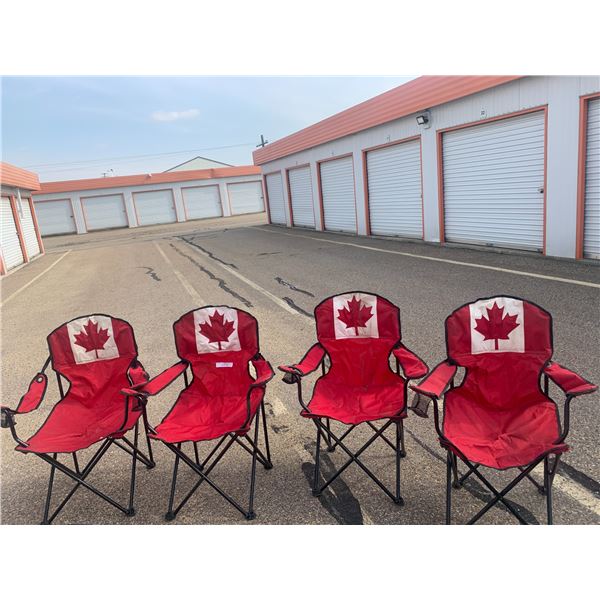 Four Canadian Outdoor Folding Chairs