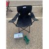 Image 1 : Black Outdoor Folding Chair, 5 Pound Dumb Bells & 45 lb Bicycle Lift