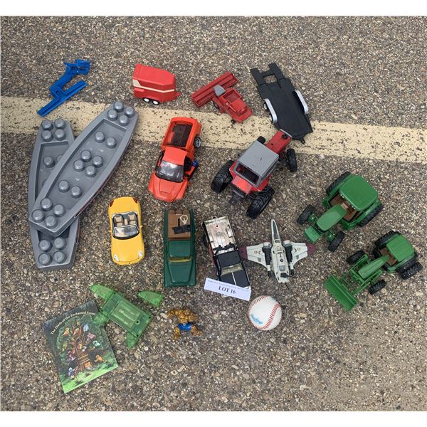 Toy Trucks, Tractors, Star War Plane, Baseball Children's Book