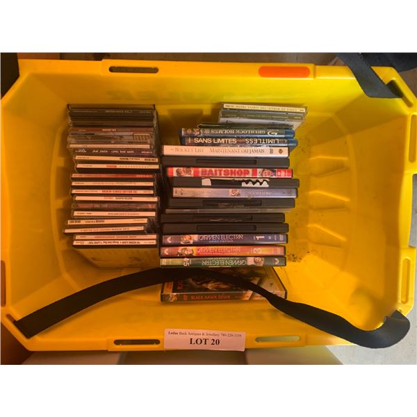 Blue Ray Movies, Asst Music CD's