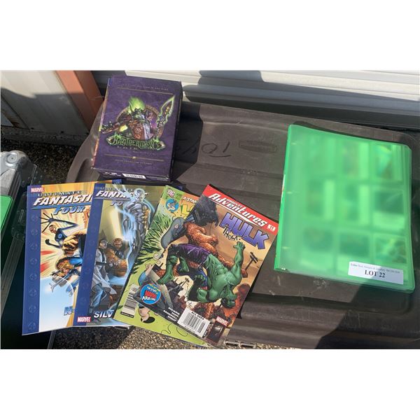 Chaotic Cards, DC Comic & 3 Marvel Comic & Warcraft Magtheridon's Lair Raid Deck