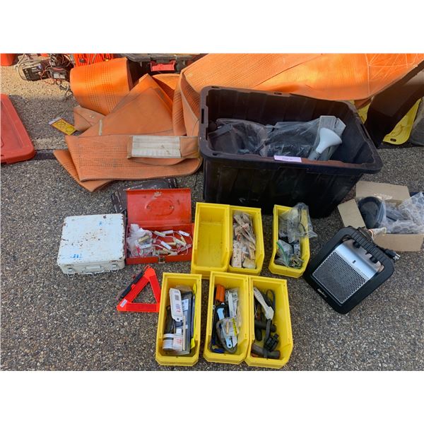 Space Heater, Variety of Small Hand Tools, Asst Decorative Beads, First Aid Kit, Speaker System, Ryd