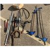 Image 1 : Asst Lg Wood Clamps, 1 Oil Pump, Bolt Cutter