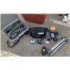 Image 6 : 3 Digital Cameras, 1 Trail Cam, Metal Briefcase, and Assorted Camera Gear