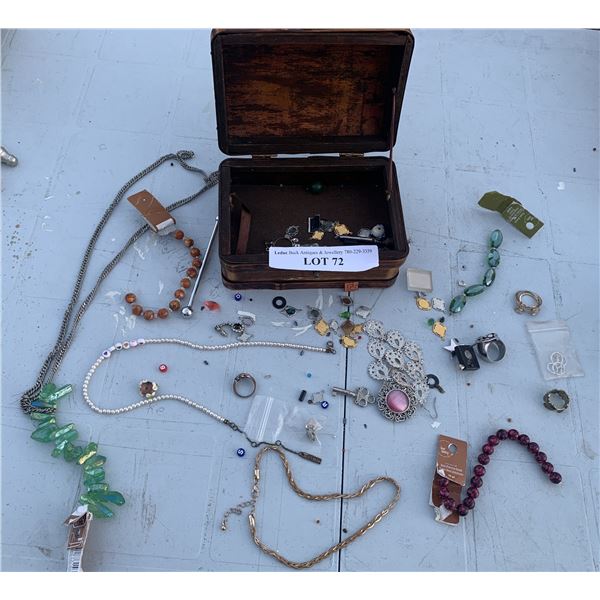 Jewellery Box With Assorted Costume Jewellery