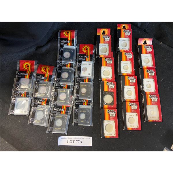 Capital Plastics Assorted Sized Quality Coin Holders