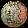 Image 1 : 1804 Spiked Chin Draped Bust Half Cent NICELY CIRCULATED