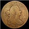 Image 1 : 1806 Draped Bust Half Cent NICELY CIRCULATED