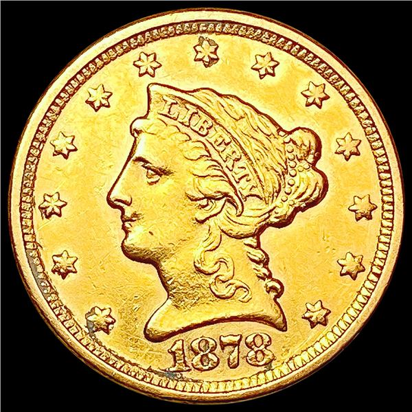 1878 $2.50 Gold Quarter Eagle CLOSELY UNCIRCULATED