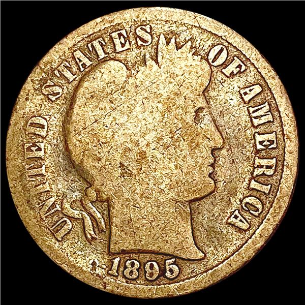 1895 Barber Dime NICELY CIRCULATED