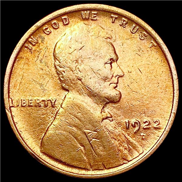 1922 Weak D RED Wheat Cent UNCIRCULATED