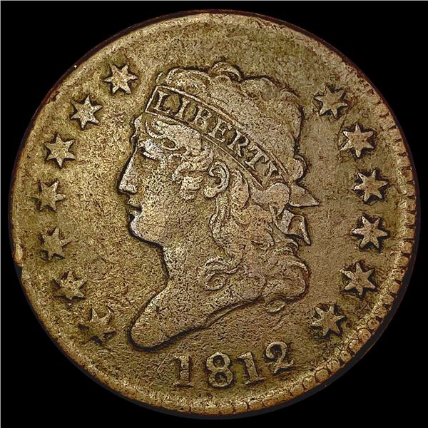 1812 Classic Head Large Cent NICELY CIRCULATED