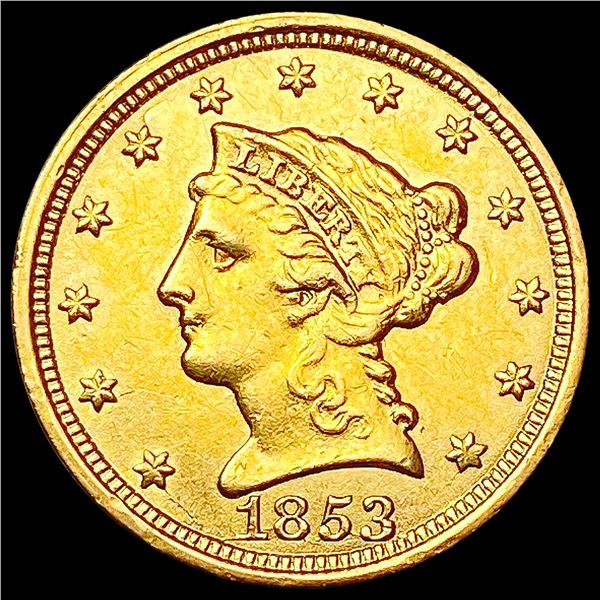 1853 $2.50 Gold Quarter Eagle CLOSELY UNCIRCULATED